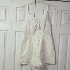 Eyelet romper
